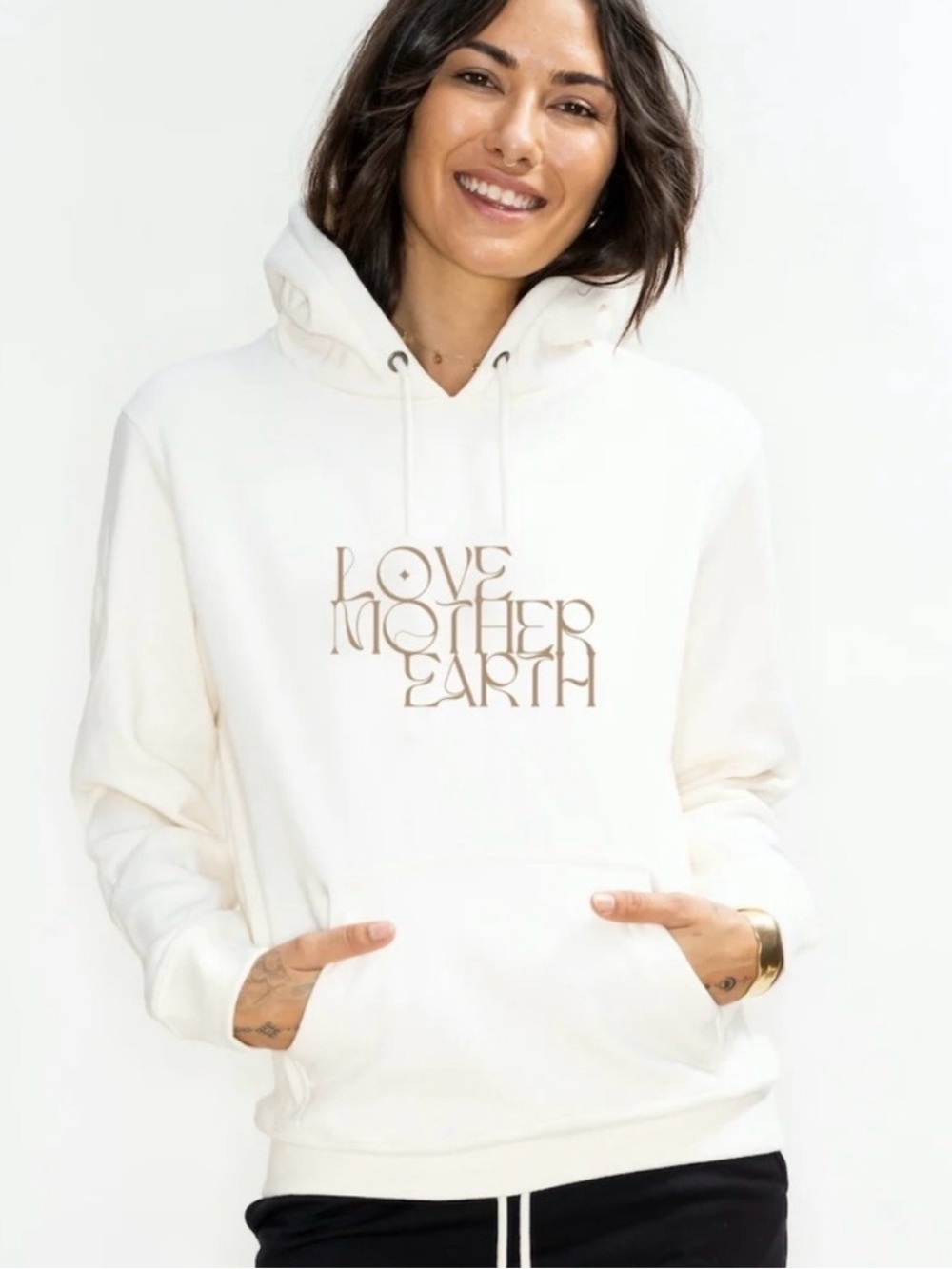 Be Love “Love Mother Earth” Hooded Sweatshirt M